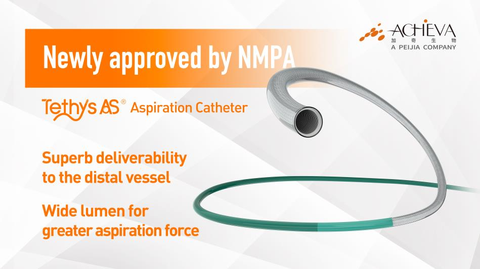 Peijia Medical Tethys AS® Aspiration Catheter and Fastunnel® Delivery Balloon Dilation Catheter Obtained NMPA Approval