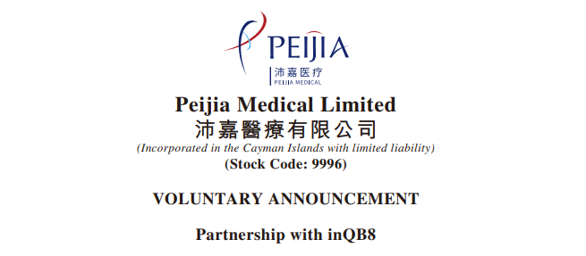 VOLUNTARY ANNOUNCEMENT Partnership with inQB8