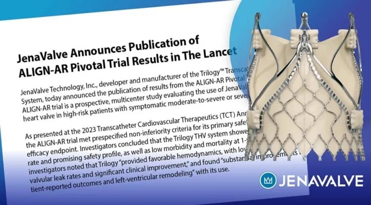 经股反流TAVI器械Trilogy：ALIGN-AR关键临床研究结果正式发表于柳叶刀「THE LANCET」