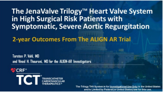 THE 2-YEAR RESULTS OF ALIGN-AR TRIAL OF JENAVALVE Trilogy™ HEART VALVE SYSTEM WERE PRESENTED AT TCT2024